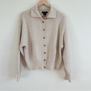 Rachel Zoe Collared Button Front Cardigan Sweater